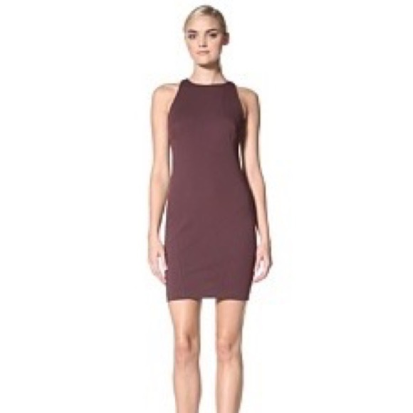 Chaiken ‘Downtown’ Burgundy Mini Bodycon Dress - Picture 1 of 10
